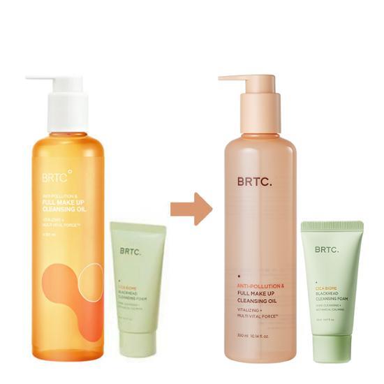 Anti-Pollution & Full Make Up Cleansing Oil 300mL Special Set (+ Cleansing Foam 20mL) by BRTC at GWENCHANDA Korean Cosmetics Shop - 3