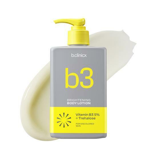 Vitamin B3 5% + Trehalose Brightening Turn On Body Lotion 300ml by b.clinicx at GWENCHANDA Korean Cosmetics Shop - 4