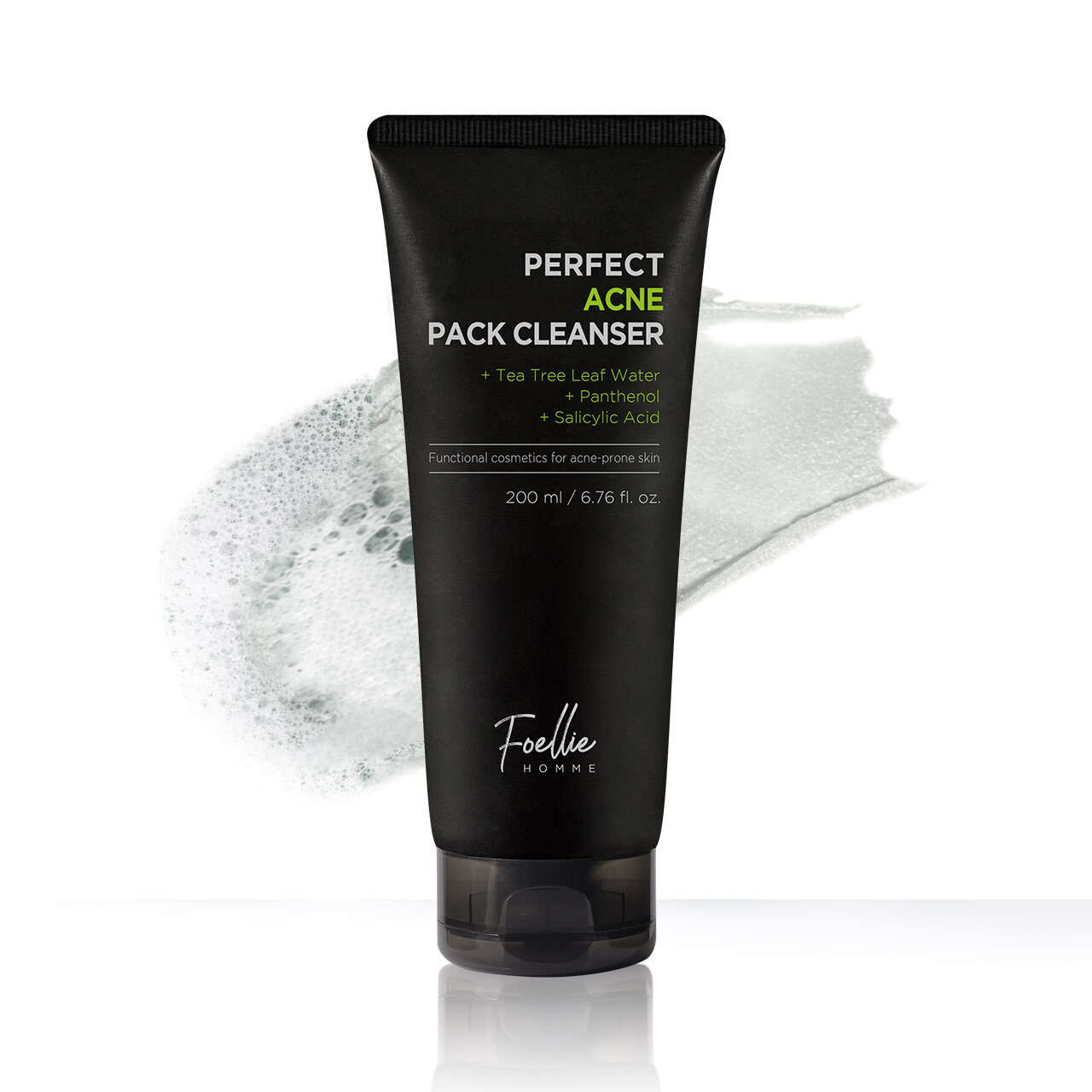 Homme Perfect Acne Pack Cleanser by Foellie at GWENCHANDA Korean Cosmetics Shop - 2