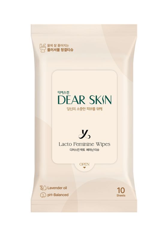 Lacto Feminine Wipes 10P by DEARSKIN at GWENCHANDA Korean Cosmetics Shop - 4