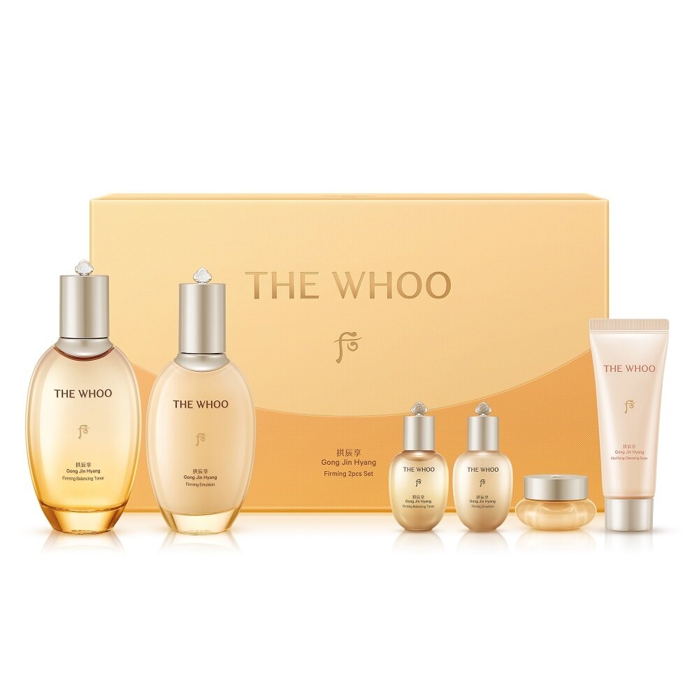 Gong Jin Hyang Firming 2P Set (Toner 150ml+Emulsion 110ml) by THE WHOO at GWENCHANDA Korean Cosmetics Shop - 1