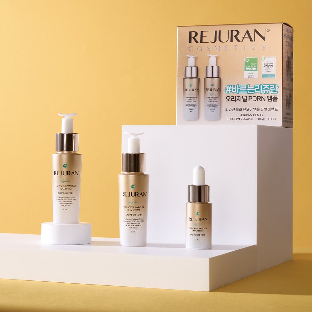 Healer Turnover Ampoule Dual Effect 10ml Double Pack (+5ml+1ml*3) by REJURAN at GWENCHANDA Korean Cosmetics Shop - 2