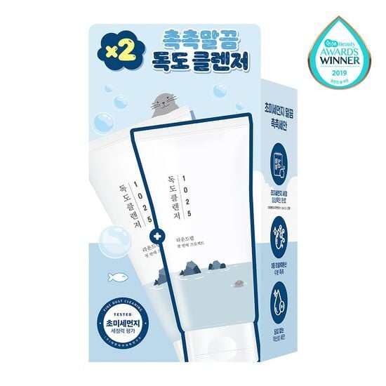 1025 Dokdo Cleanser 150mL Double Pack by ROUND LAB at GWENCHANDA Korean Cosmetics Shop - 3