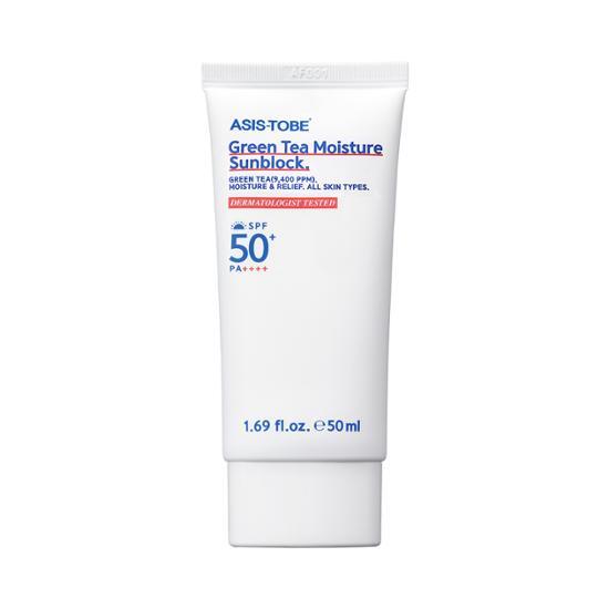 Green Tea Moisture Sun Block 50mL by ASIS-TOBE at GWENCHANDA Korean Cosmetics Shop - 2