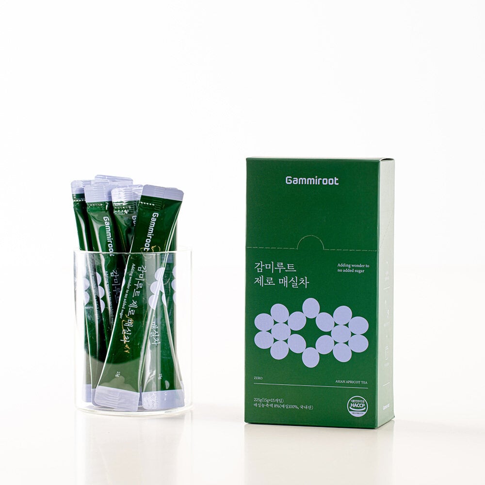 Zero Green Plum Tea 15ea by Gammiroot at GWENCHANDA Korean Cosmetics Shop - 1