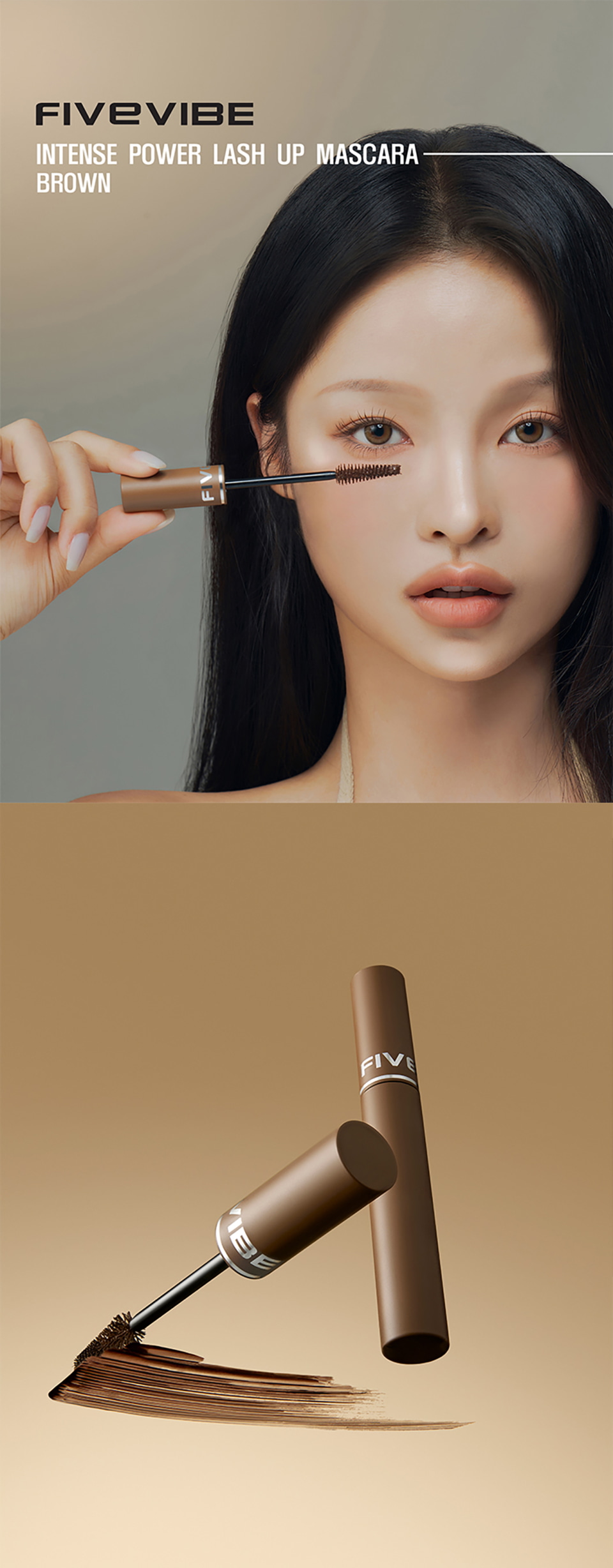 Intense Power Lash-Up Mascara 7.5g by FIVE VIBE at GWENCHANDA Korean Cosmetics Shop - 2