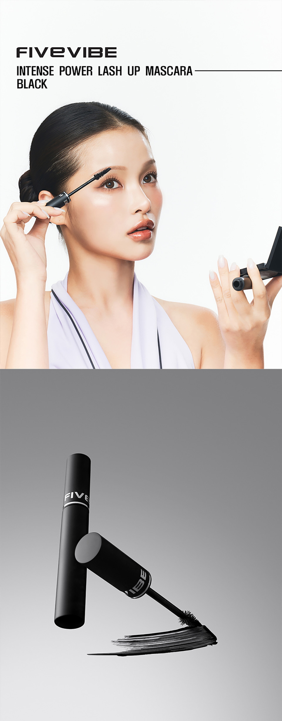 Intense Power Lash-Up Mascara 7.5g by FIVE VIBE at GWENCHANDA Korean Cosmetics Shop - 3