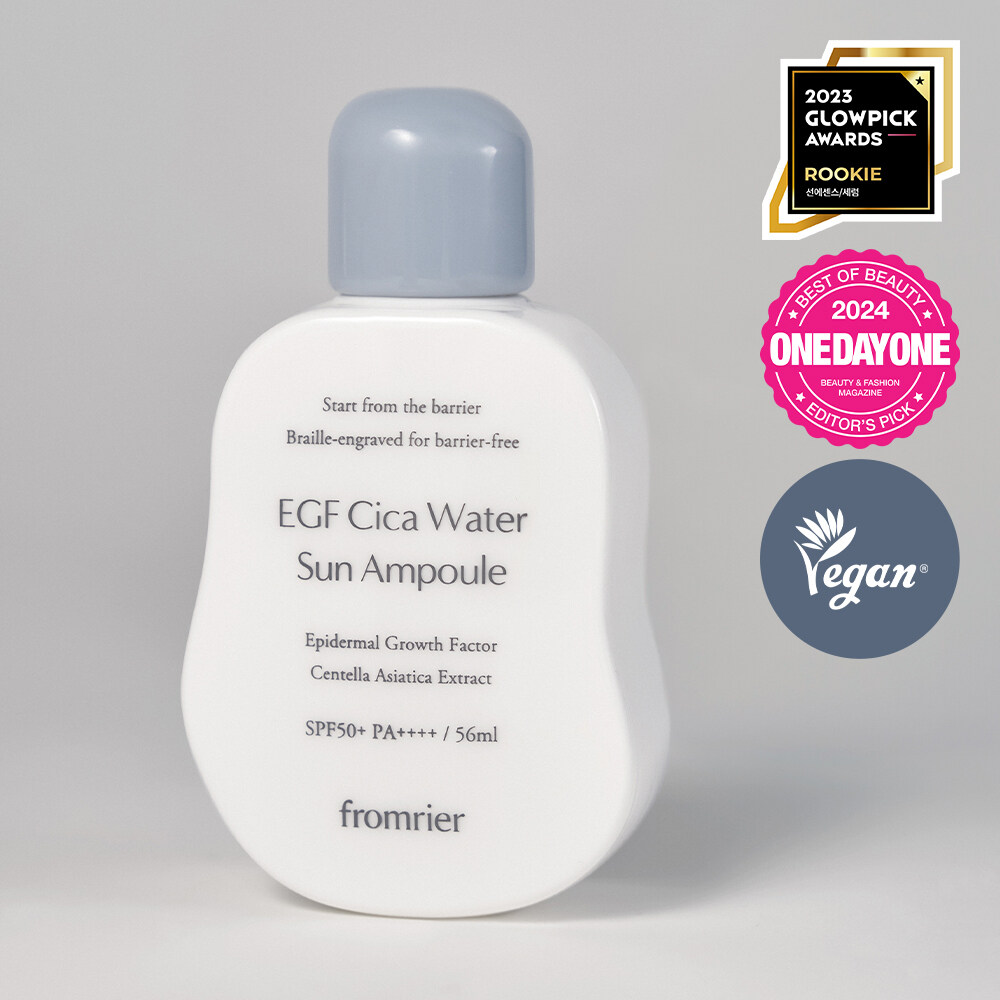 EGF Cica Water Sun Ampoule 56ml by FROMRIER at GWENCHANDA Korean Cosmetics Shop - 1