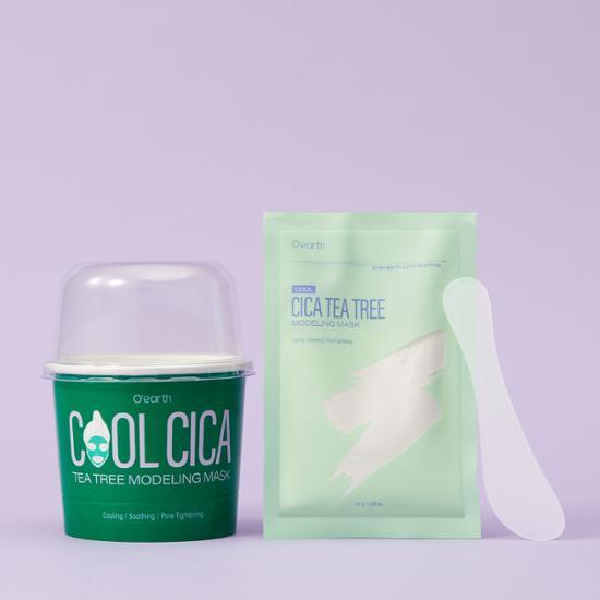 Cool Cica Tea Tree Modeling Pack 30g by o'earth at GWENCHANDA Korean Cosmetics Shop - 2