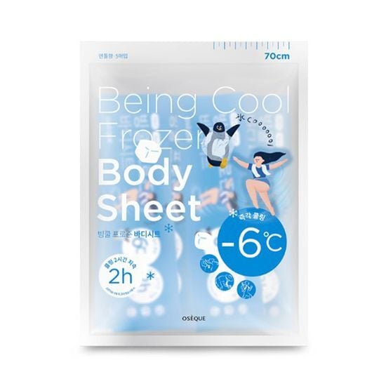 Being Cool Frozen Body Sheet 5ea by OSEQUE at GWENCHANDA Korean Cosmetics Shop - 1