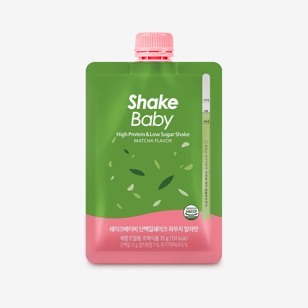 Protein Shake #Matcha Flavor 35g by Shakebaby at GWENCHANDA Korean Cosmetics Shop - 1
