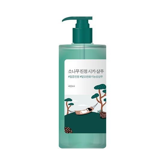 Pine Calming Cica Shampoo 400ml by ROUND LAB at GWENCHANDA Korean Cosmetics Shop - 2