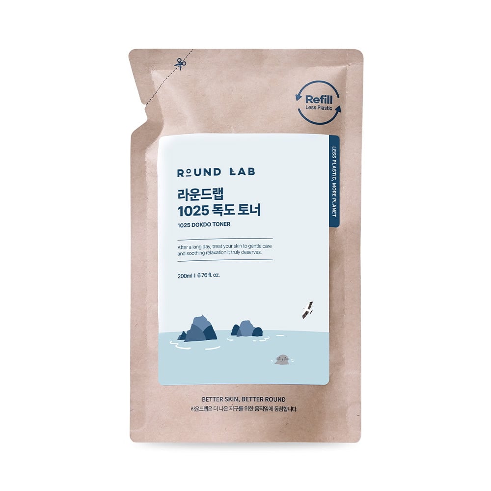 1025 Dokdo Toner 200ml Refill Pack by ROUND LAB at GWENCHANDA Korean Cosmetics Shop - 2