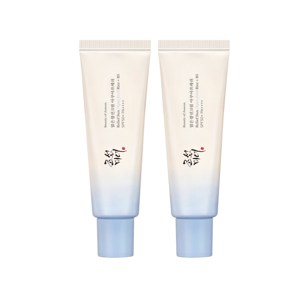 Relief Sun Aqua Fresh Rice+B5 50ml*2ea by Beauty of Joseon at GWENCHANDA Korean Cosmetics Shop - 1