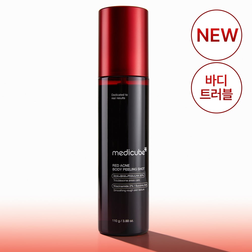 Red Acne Body Peeling Shot 110g by medicube at GWENCHANDA Korean Cosmetics Shop - 2