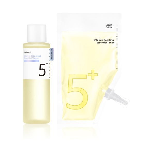 No. 5 Vitamin Boosting Essential Toner 200ml Refill Set (+Refill 200ml) by numbuzin at GWENCHANDA Korean Cosmetics Shop - 3