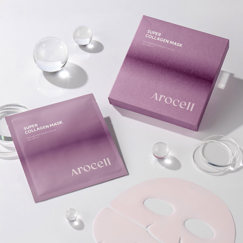 Super Collagen Mask Sheet 3ea Set (+1ea) by AROCELL at GWENCHANDA Korean Cosmetics Shop - 4