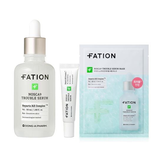 Nosca9 Trouble Serum 50ml Set (+15ml+Mask Sheet 1ea) by FATION at GWENCHANDA Korean Cosmetics Shop - 3