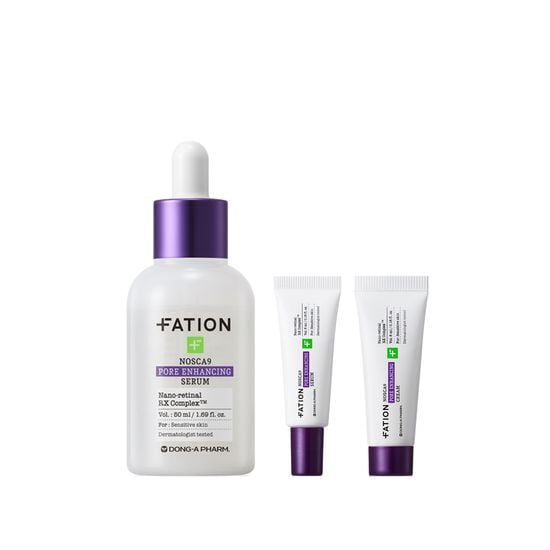 Nosca9 Pore Enhancing Serum 50ml Set (+5ml+Cream 5ml) by FATION at GWENCHANDA Korean Cosmetics Shop - 3