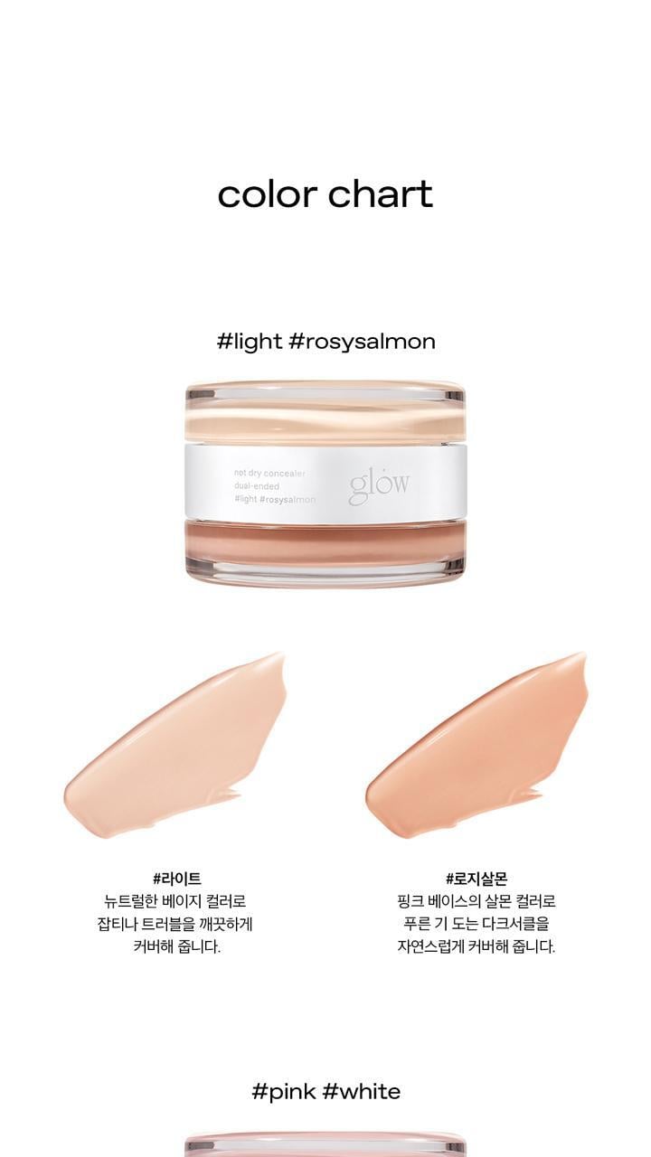 Not Dry Concealer 10g by GLOW at GWENCHANDA Korean Cosmetics Shop - 1