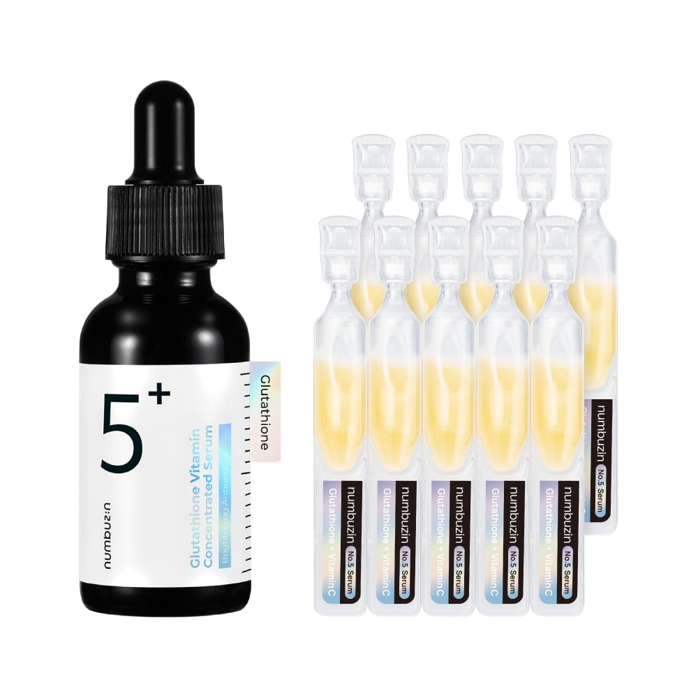 No. 5 Glutathione Vitamin Concentrated Serum 30ml Set (+1ml*10ea) by numbuzin at GWENCHANDA Korean Cosmetics Shop - 4