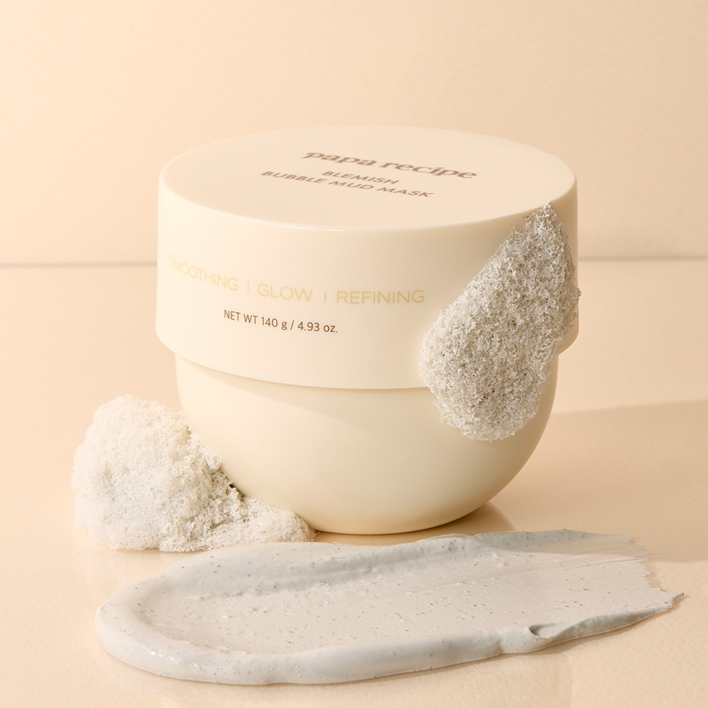 Blemish Bubble Mud Mask 140g by papa recipe at GWENCHANDA Korean Cosmetics Shop - 3