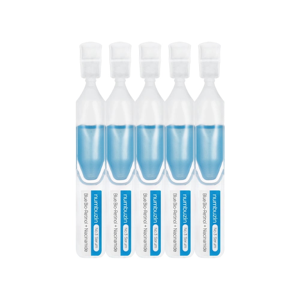 No. 3 Blue Bio-Retinol Pore Refining Serum 10ml (1ml*10ea) by numbuzin at GWENCHANDA Korean Cosmetics Shop - 4