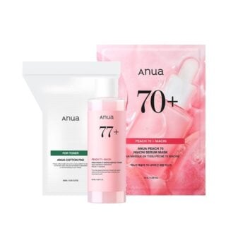 Peach 77 Niacin Essence Toner 250ml Set (1 Sheet Mask + 60 Cotton Pads)