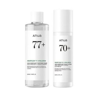 Heartleaf 77 Soothing Toner 350ml + Heartleaf 70 Daily Relief Lotion 200ml Set