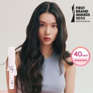 Glamwave Curling Iron 40mm Powder Pink