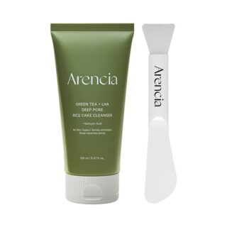 Green Tea LHA Deep Pore Rice Cake Cleanser 150g Set (+spatula brush)