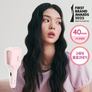 Glow W Styler 40mm Powder Pink (Wave Perm)