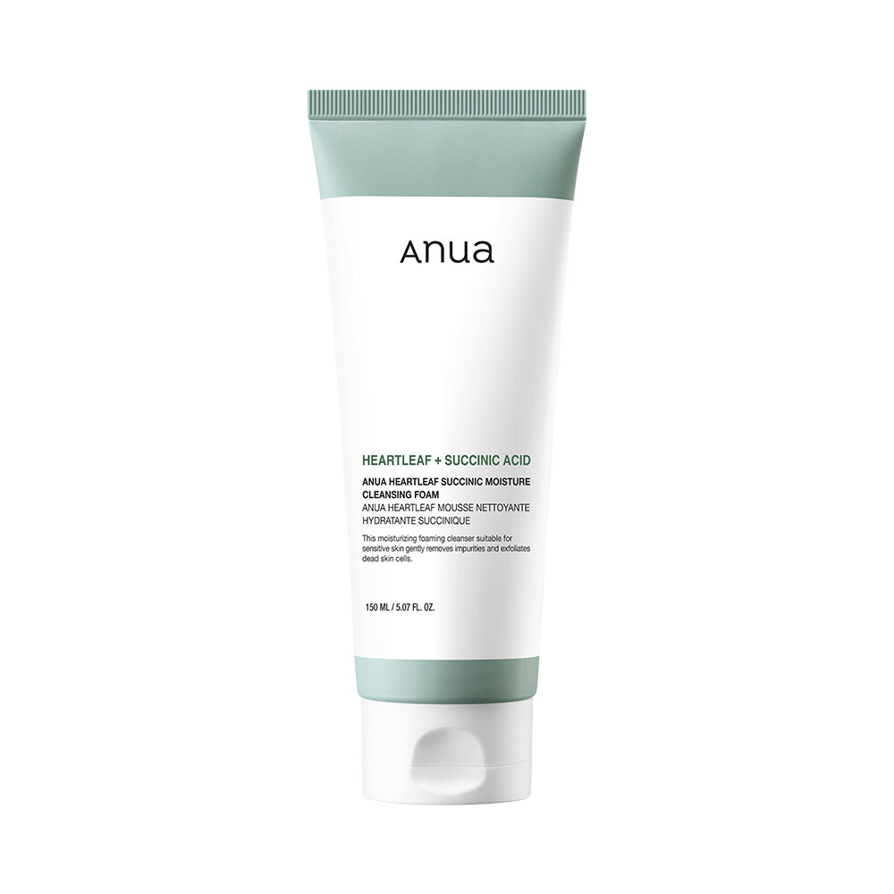 Heartleaf Succinic Moisture Cleansing Foam 150ml by Anua at GWENCHANDA Korean Cosmetics Shop - 1
