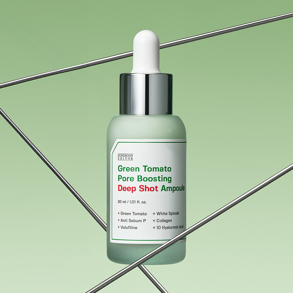 Green Tomato Pore Boosting Deep Shot Ampoule 30ml by SUNGBOON EDITOR at GWENCHANDA Korean Cosmetics Shop - 1