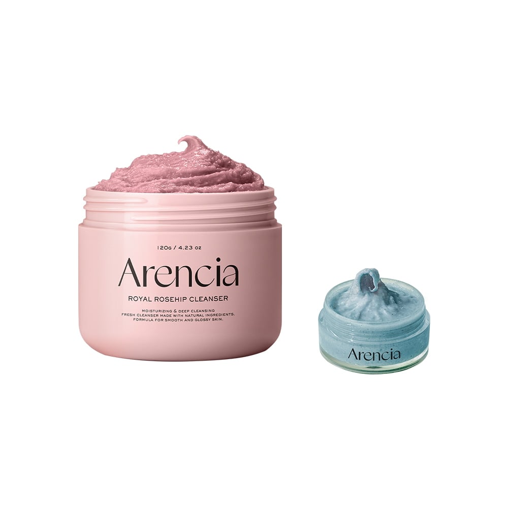 Rosehip Rice Mochi Cleanser 120g Set (+Blue Cleanser 15g) by Arencia at GWENCHANDA Korean Cosmetics Shop - 3