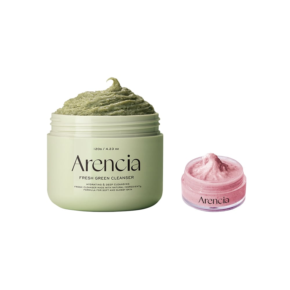 Fresh Green Rice Mochi Cleanser 120g Set (+Rosehip Cleanser 15g) by Arencia at GWENCHANDA Korean Cosmetics Shop - 3