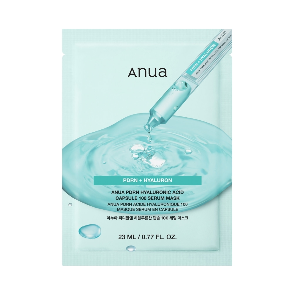 PDRN Hyaluronic Acid Capsule 100 Serum Mask Sheet 1ea by Anua at GWENCHANDA Korean Cosmetics Shop - 1