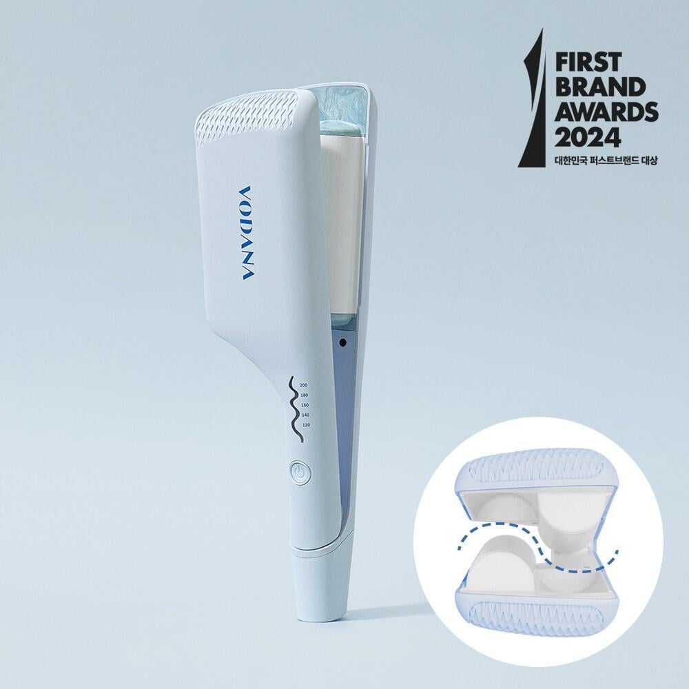 Triple Flow Wave Iron 40mm #Creamy Blue (Wave Perm) by VODANA at GWENCHANDA Korean Cosmetics Shop - 2