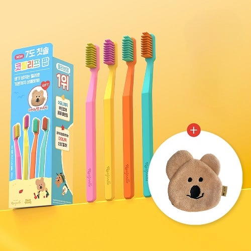Coral Reef Pop Toothbrush 4ea Set (+Pouch)