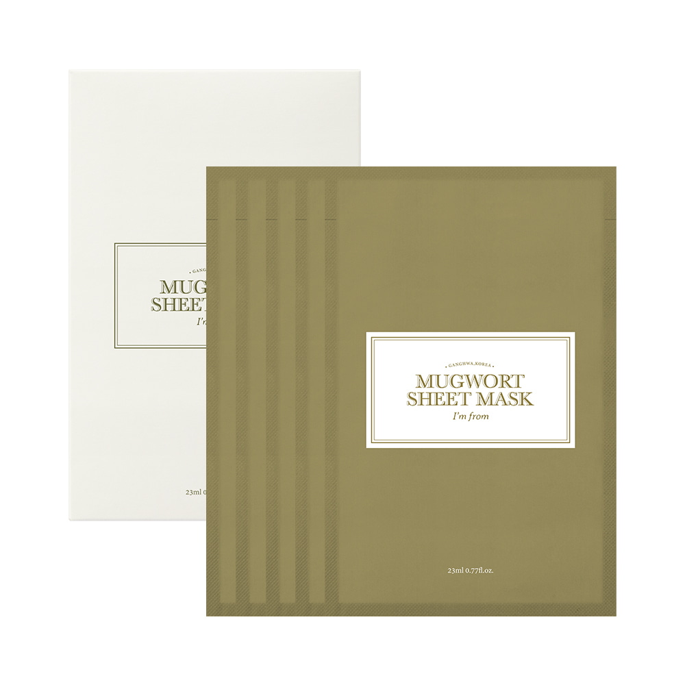 Mugwort Sheet Mask 5ea by I'm from at GWENCHANDA Korean Cosmetics Shop - 2