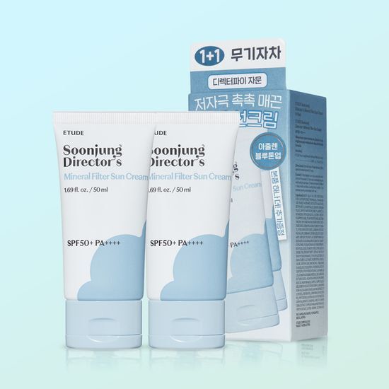 Soonjung Director’s Mineral Filter Sun Cream 50ml 1+1 Set by ETUDE at GWENCHANDA Korean Cosmetics Shop - 3