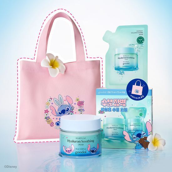 Heartleaf Hyaluron Soothing Cream 75ml Refill Set (+Refill 75ml+Mini Bag) by goodal at GWENCHANDA Korean Cosmetics Shop - 1