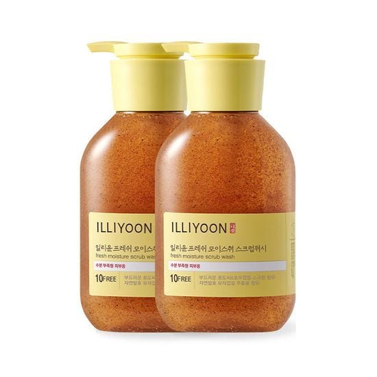 Fresh Moisture Scrub Wash 400ml*2ea Set by ILLIYOON at GWENCHANDA Korean Cosmetics Shop - 2