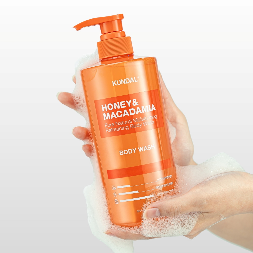Honey & Macadamia Pure Body Wash #Ylang Ylang 500ml by KUNDAL at GWENCHANDA Korean Cosmetics Shop - 1