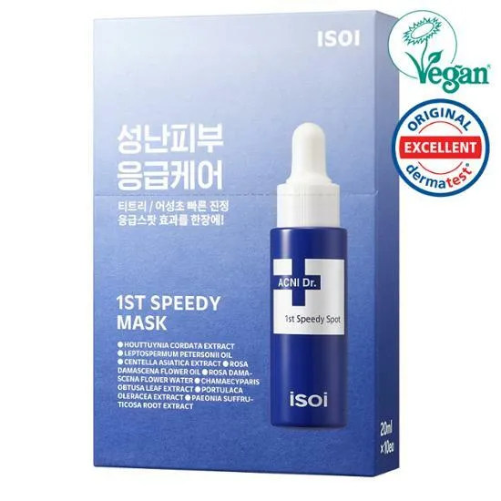 Acni Dr. 1st Speedy Mask Sheet 10 Sheets by ISOI at GWENCHANDA Korean Cosmetics Shop - 5