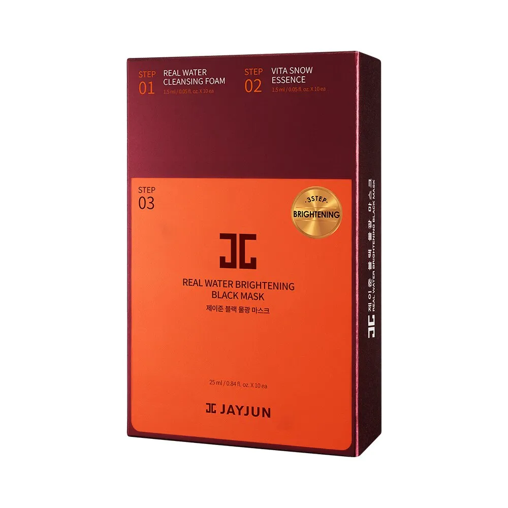 Real Water Brightening Black Mask Sheet 10P by JAYJUN at GWENCHANDA Korean Cosmetics Shop - 3
