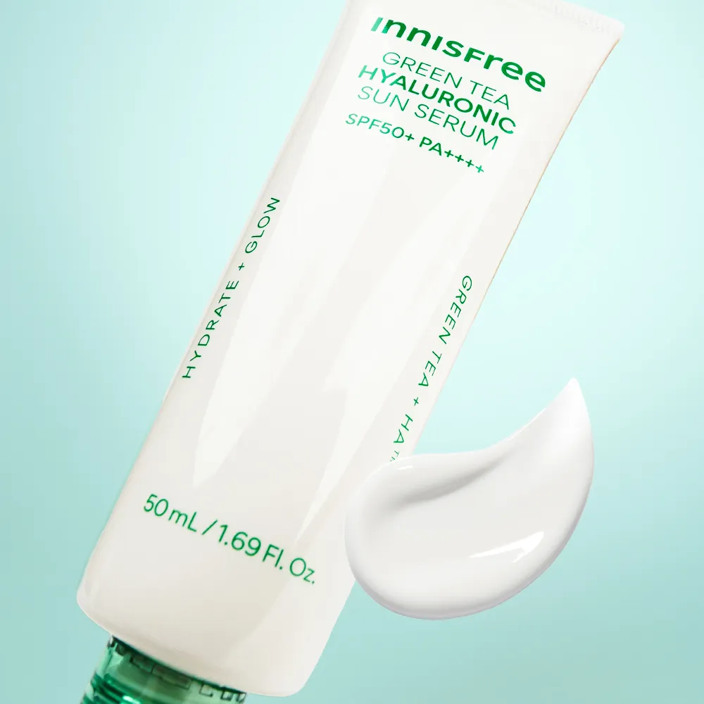 Green Tea Hyaluronic Sun Serum 50ml by INNISFREE at GWENCHANDA Korean Cosmetics Shop - 1