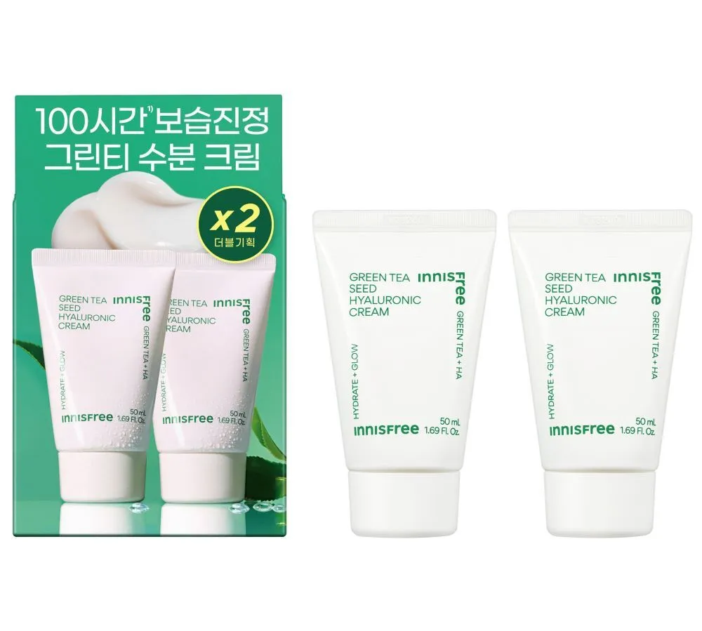 Green Tea Seed Cream 50ml Double Pack by INNISFREE at GWENCHANDA Korean Cosmetics Shop - 1